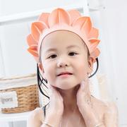宝宝洗头神器可调节婴儿洗发帽子多用途儿童洗头帽硅胶太阳花造型