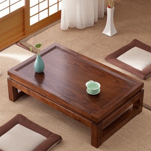 日式小茶桌榻榻米茶几，禅意现代简约实木，炕桌飘窗桌子窗台矮桌