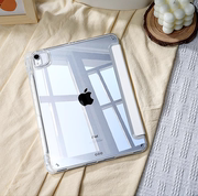 适用iPadAir5保护套pro11英寸4苹果平板9代8保护壳2亚克力2020带笔槽10外壳mini6透明轻薄ioad软壳12.9白色