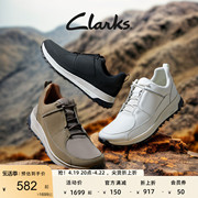 Clarks其乐男鞋时尚低帮鞋真皮休闲鞋舒适防滑缓震户外运动鞋男