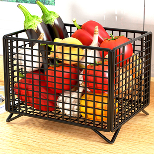 厨房台面置物架桌面上水果，蔬菜放置架，灶台姜蒜储物篮家用收纳神器