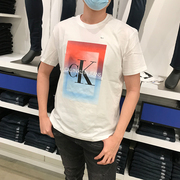 Calvin Klein CK男生舒适帅气LOGO圆领短袖T恤上衣 时尚都市夏季