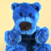 正版美国DRI 炫彩蓝色小泰迪熊毛绒布艺类玩具公仔 儿童礼物