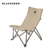 黑鹿宅宅椅户外便携折叠椅子露营钓鱼靠背凳子铝合金休闲沙滩躺椅