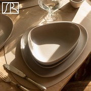 丹麦Lind Dna异性陶瓷西餐餐具不规则盘子碗深汤餐盘托盘创意北欧