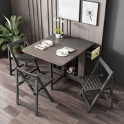 北欧多功能折叠餐桌椅组合现代简约小户型家用可伸缩餐桌简易饭桌