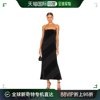 香港直邮潮奢 NORMA KAMALI 诺玛 卡玛丽 女士 螺旋形抹胸连衣裙
