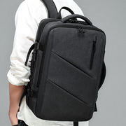 商务双肩背包男大容量，短途出差旅行包学生书包，15.6寸笔记本电脑包