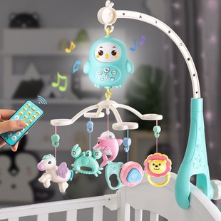 婴儿玩具新生床铃益智有声会动婴儿车婴儿床头摇铃音乐旋转挂件