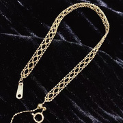 美梓珠宝 18K金蕾丝手链精致细腻柔软编织一起细密质感层次丰富美