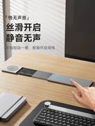 桌面侧滑嵌入式插座岛台书桌滑盖式多功能插排办公桌台面USB排插
