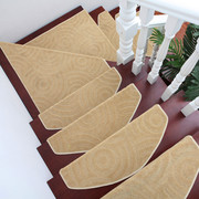 楼梯踏步垫欧式免胶自粘防滑实木楼梯地毯楼梯垫定制楼梯贴台阶贴