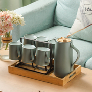 北欧杯子套装套杯茶壶茶杯，家用水杯套杯客厅马克杯陶瓷杯具套装