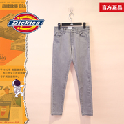dickies商场同款修身白色，工装秋女款白色休闲弹力，小脚牛仔长裤