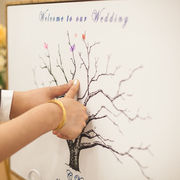婚礼签到创意框结婚祝福板毕业指纹，签到树同学签名台相框画签到本