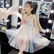 女童连衣裙春夏装，2023年女大童洋气舞蹈，儿童装夏季公主裙子
