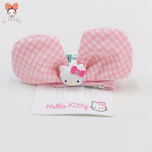 7068hellokitty儿童发饰kt猫，少女头饰日韩可爱蝴蝶结，立体发夹