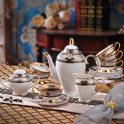 欧式宫廷风茶具咖啡杯碟，套装美式高档骨瓷，咖啡具英式下午茶具送礼