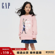 动物城联名Gap女童秋季洋气卫衣儿童装运动上衣769901