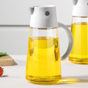 玻璃油壶自动开合油瓶家用厨房防漏油罐壶重力酱油醋调味料瓶容器