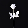 仿真白色玫瑰花手持拍照汉服假花干花束自拍不良jk哥特黑拍摄道具