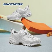 Skechers斯凯奇女鞋春秋季夏款小白鞋增高老爹鞋厚底运动鞋熊猫鞋