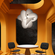 北欧客厅艺术吊灯设计师样板间创意个性展厅服装店极简餐厅布艺灯