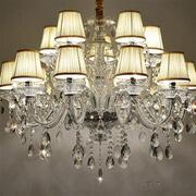 欧式水晶灯客厅吊灯简约现代卧室，餐厅灯具美式创意大气别墅灯