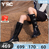 YRC西部高筒骑士靴女士长靴2023冬季不过膝商场同款长筒靴