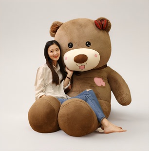 大熊超大特大号毛绒玩具泰迪熊猫布娃娃可爱狗熊公仔抱抱熊女抱枕