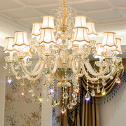 欧式吊灯客厅灯现代简欧家用水晶灯法式别墅奢华大气卧室餐厅灯具
