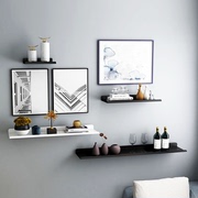 简易金属客厅搁板置物架墙上装饰架可定制一字隔板书架层板可定制