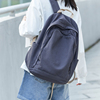 日系简约双肩包女款大学生2024帆布，书包大容量旅游背包电脑包