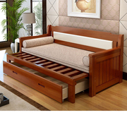 软包实木沙发床两用可折叠多功能客厅单人1.2双人1.8小户型1.5米