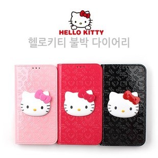 韩国hellokitty适用于三星s4手机保护壳i9500保护套，i959翻盖皮套