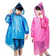 加厚套头四合扣旅游便携雨披户外一次性雨衣，特厚透明儿童6丝