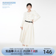 nangoon千金长袖小香风，短外套半裙套装，秋季设计感气质小个子