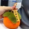 日韩创意可爱小柿子，汽车钥匙扣女士包包挂件，好柿发生毛绒连连大号