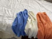 3色女童秋款童装中大童，宝宝镂空针织，毛衣开衫上衣