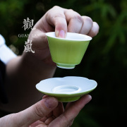 观岚陶瓷茶杯托杯垫茶桌隔热小餐垫功夫茶具配件茶道中式垫子家用