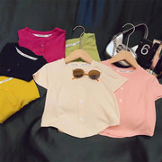 hhkids韩版童装女童，夏季宝宝短袖t恤半袖上衣，儿童打底衫ddt332