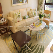 时尚欧式田园叶子地毯客厅茶几沙发地毯卧室床边手工腈纶地毯定制