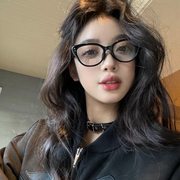 韩版猫眼小脸眼镜女素颜神器黑框专业可配度数超轻高级感眼睛框架