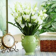 罗马美式乡村风格绿n色花瓶花插花器花艺简约可储水百搭家居装饰