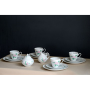 欧洲古董收藏 德国卢臣泰Rosenthal英式下午茶陶瓷咖啡杯奶杯糖罐