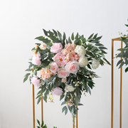 婚礼花艺花架组合背景装饰花壁挂路引花排婚庆道具摆件铁架花