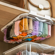 衣柜收纳空间利用神器，分隔柜子分层隔板，内衣衣物袜子悬挂置物架盒