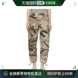 香港直邮潮奢 Essentials 女士绿色涤纶运动裤