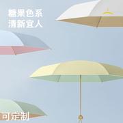 彩胶反向晴雨伞超轻女生遮阳防晒伞创意可定制伞