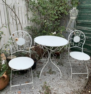 莫里斯花园 花园杂货花园桌椅复古做旧一桌二椅花园庭院椅子